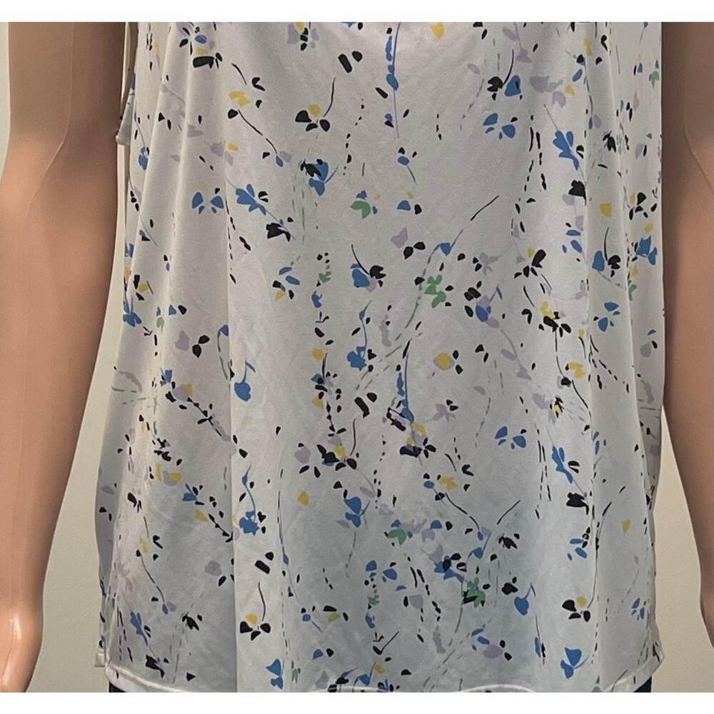 Banana Republic Top XL White Mock Neck Soft sleeveless top